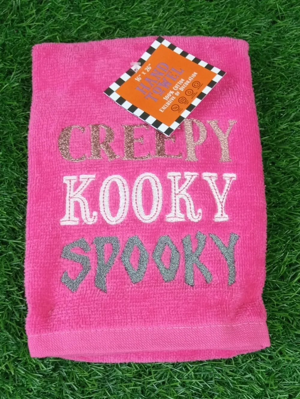 👻 Halloween 'Creepy Kooky Spooky' Hand Towel